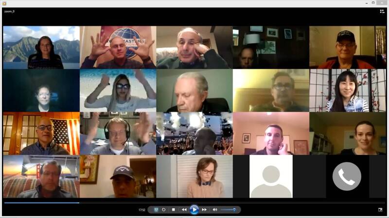 Online meeting photo